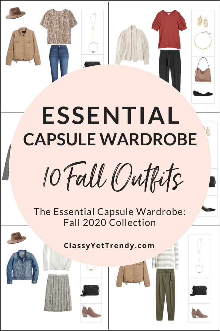 The Essential Capsule Wardrobe Fall 2020 + 10 Outfits Sneak Peek