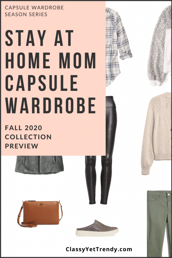 Stay At Home Mom Capsule Wardrobe Fall 2020 Pin