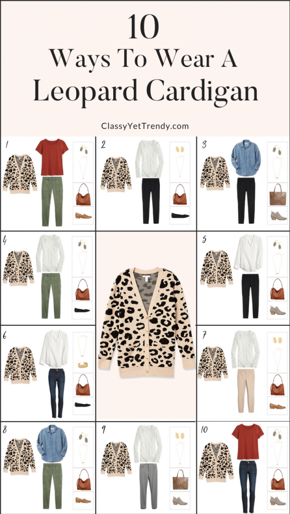 Actualizar 42+ imagen cheetah cardigan outfit