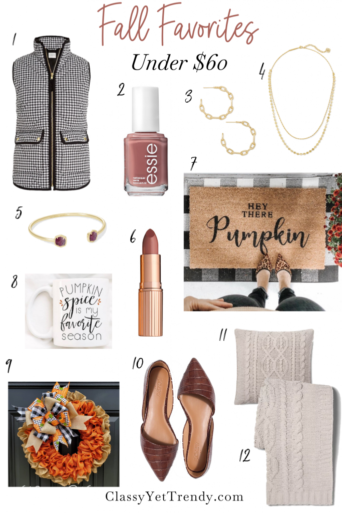 Fall Favorites Under $60