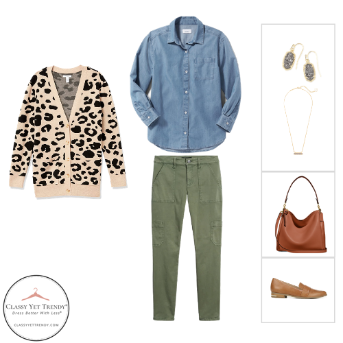 Fall Fashion with Leopard Print & Olive Hues 