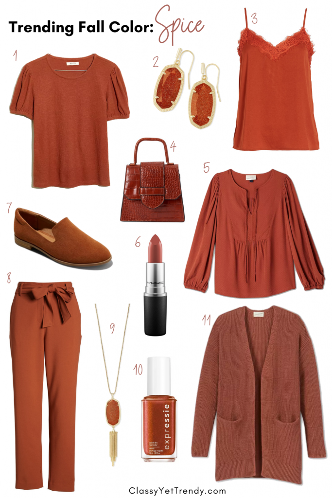 Trending Fall Color: Spice - Classy Yet Trendy