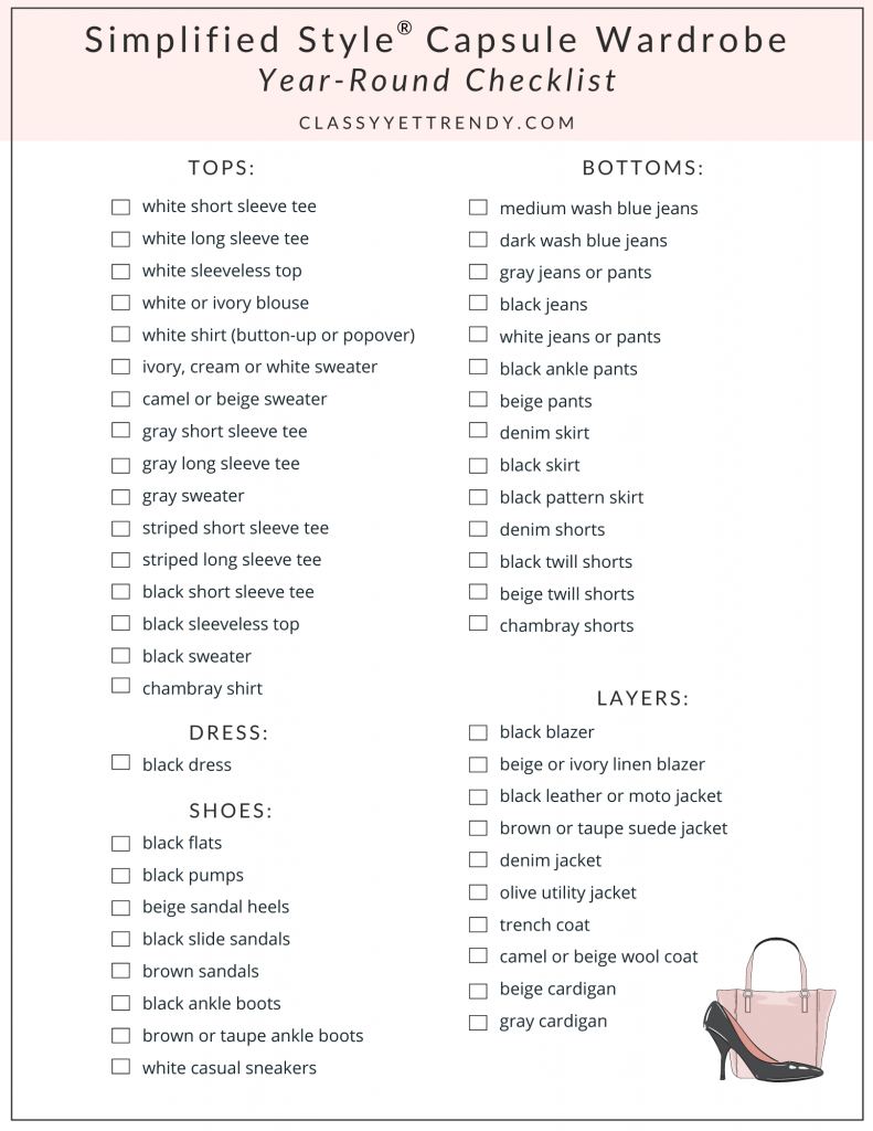 Simplified Style 2020 Checklist - All Seasons - FREEBIE