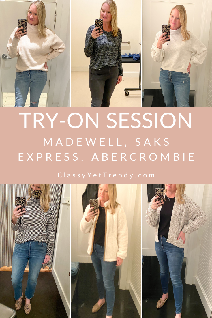 Dressing Room Try-On Session: Madewell, Saks, Express, Abercrombie