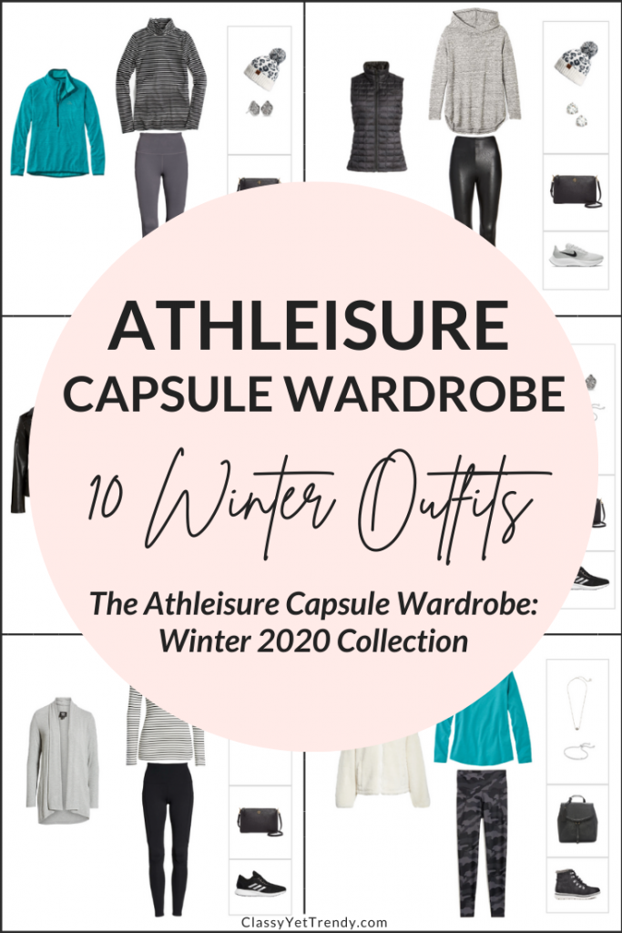 Athleisure Capsule Wardrobe Winter 2020 - 10 Outfits Pin1