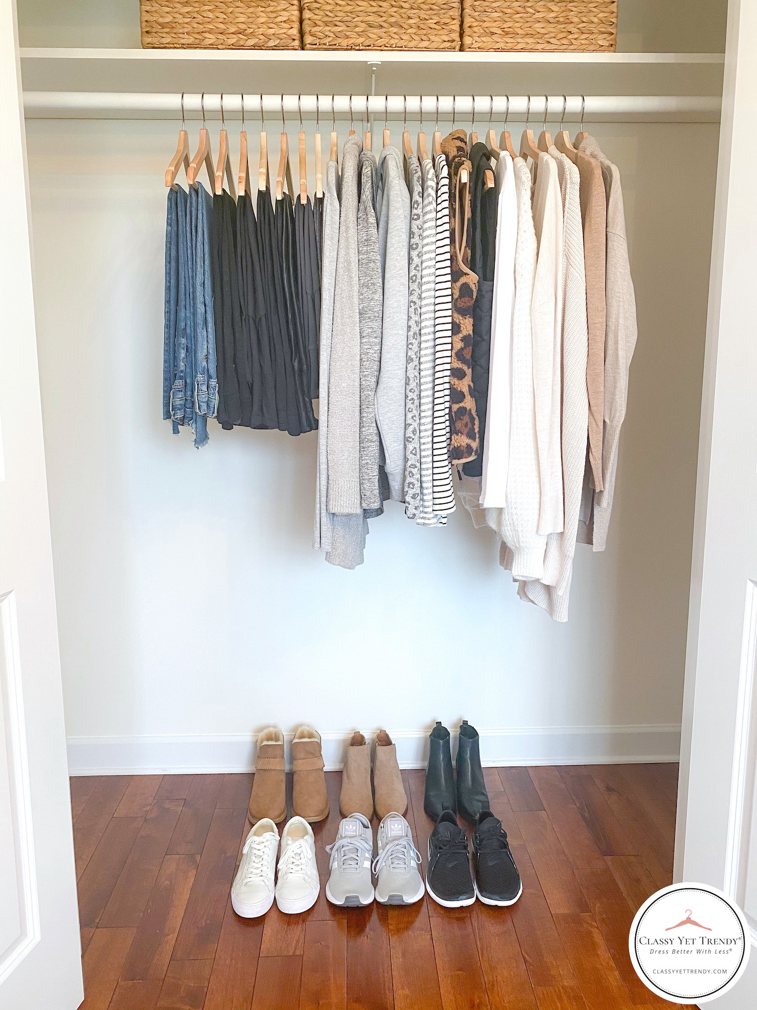 My capsule wardrobe for winter in the PNW. I had too much fun making this!  Not included: gym/hiking clothes or loungewear. : r/capsulewardrobe