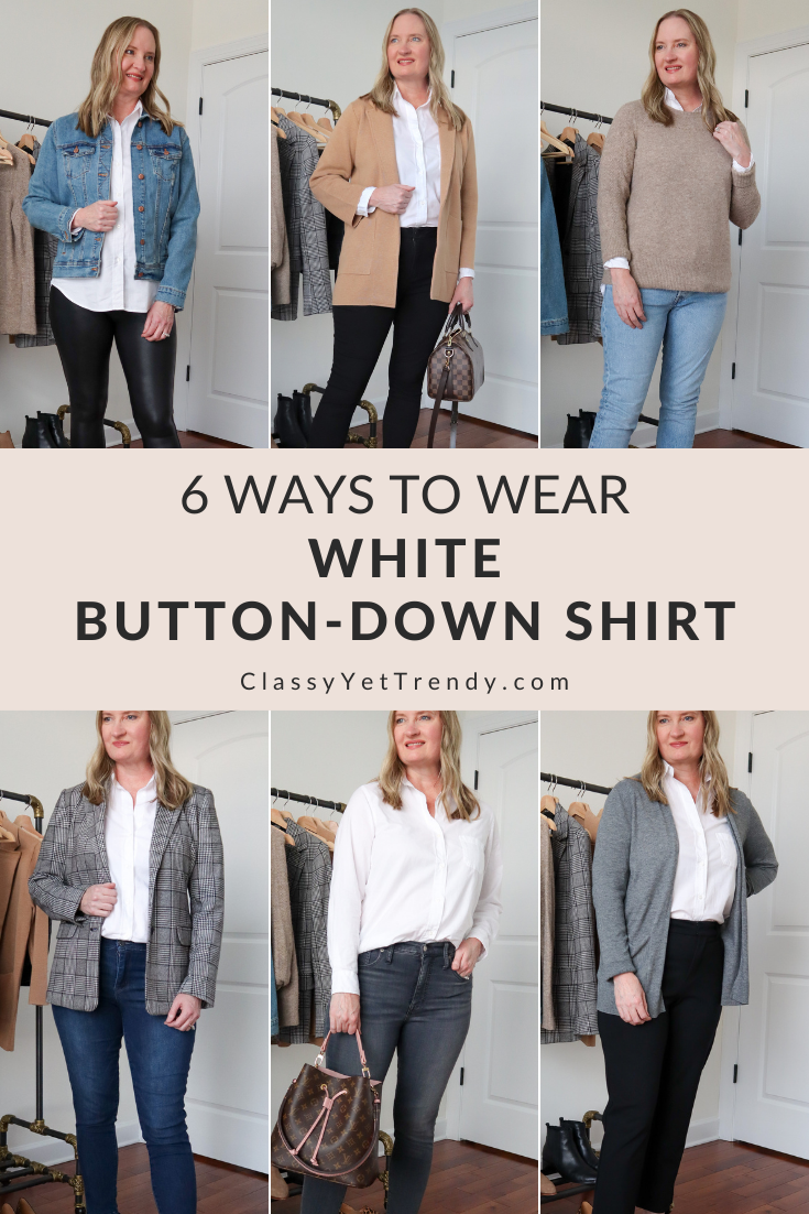 6 Ways To Wear A White Button-Down Shirt