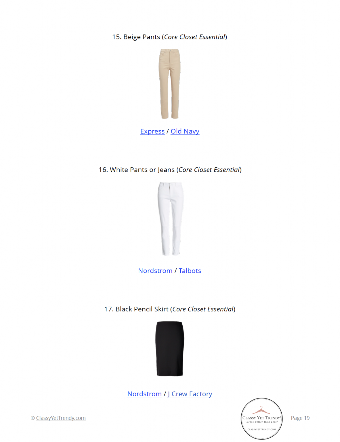 The French Minimalist Capsule Wardrobe: Spring 2021 Collection - Classy ...