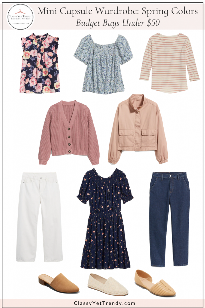 Old Navy Target Mini Capsule Wardrobe Spring Colors