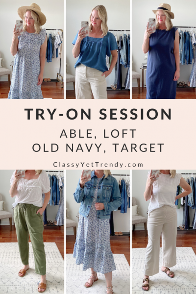 Try-On Session: ABLE, Loft, Old Navy, Target - Classy Yet Trendy