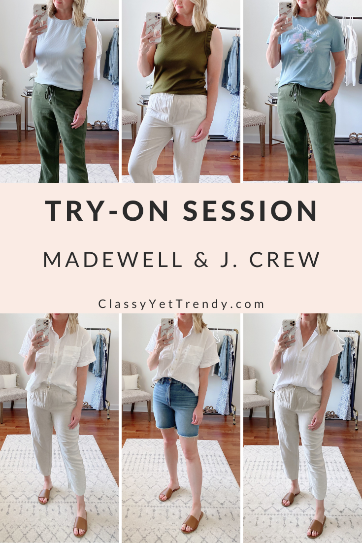 Straight Leg Jeans Review + J. Crew & Madewell Dressing Room Try-On Session  - Classy Yet Trendy