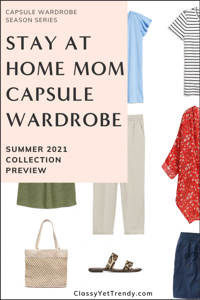Stay At Home Mom Capsule Wardrobe Summer 2021 Pin