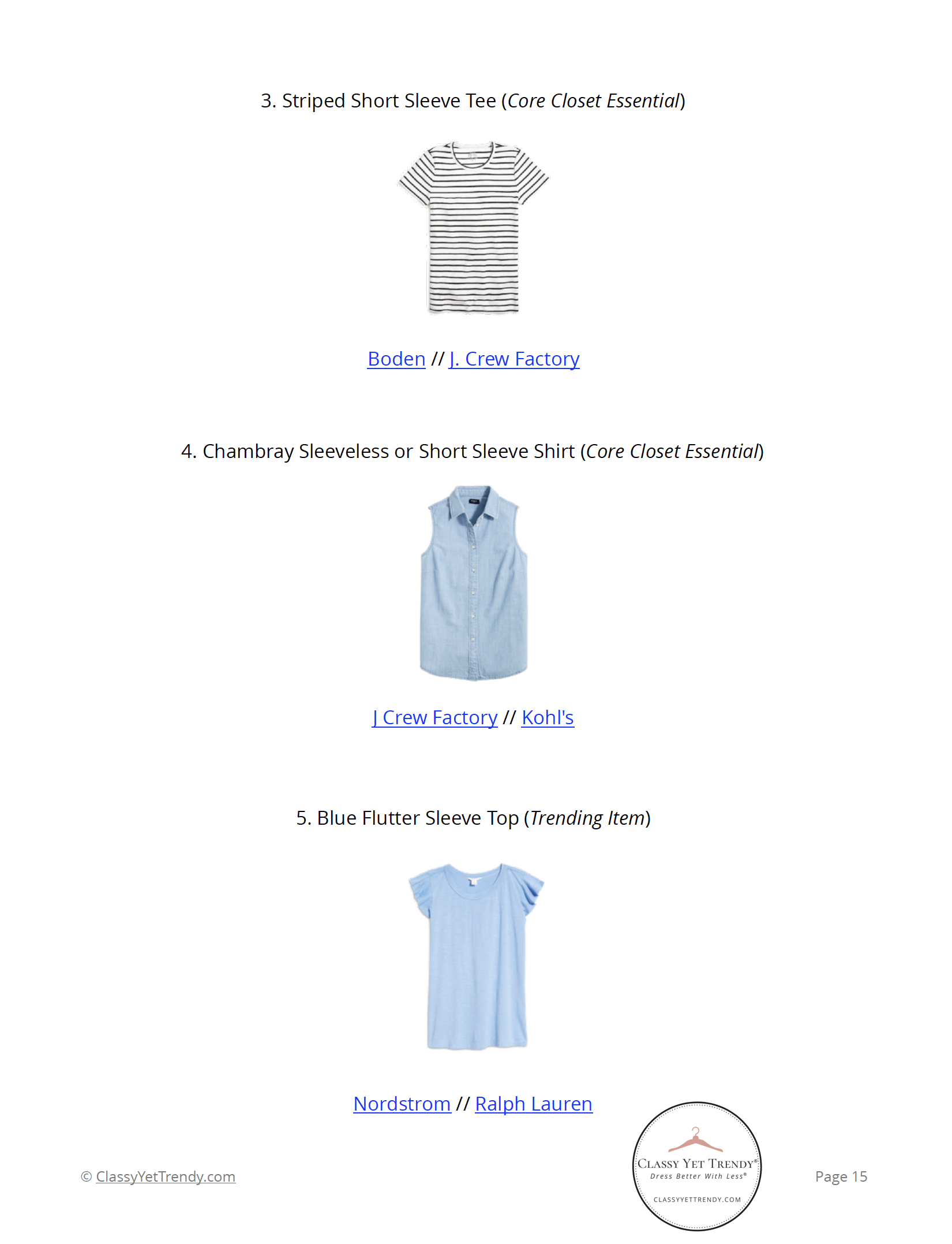 The Stay At Home Mom Capsule Wardrobe - Summer 2021 Collection - Classy ...