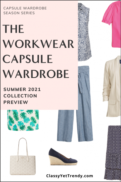 Workwear Capsule Wardrobe Summer 2021 Preview Pin1