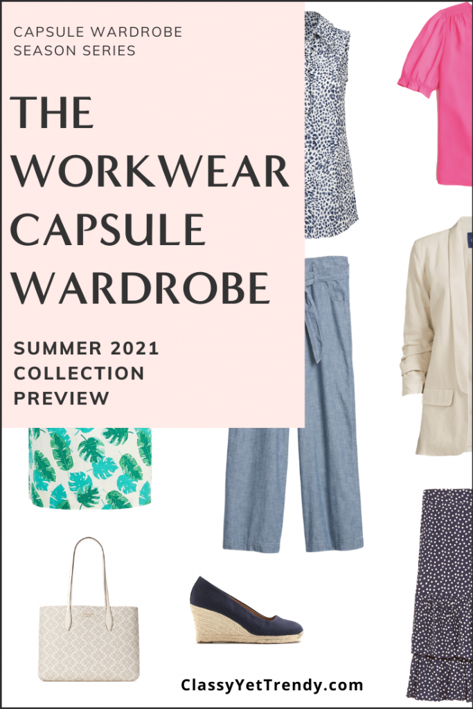 Workwear Capsule Wardrobe Summer 2021 Preview Pin1