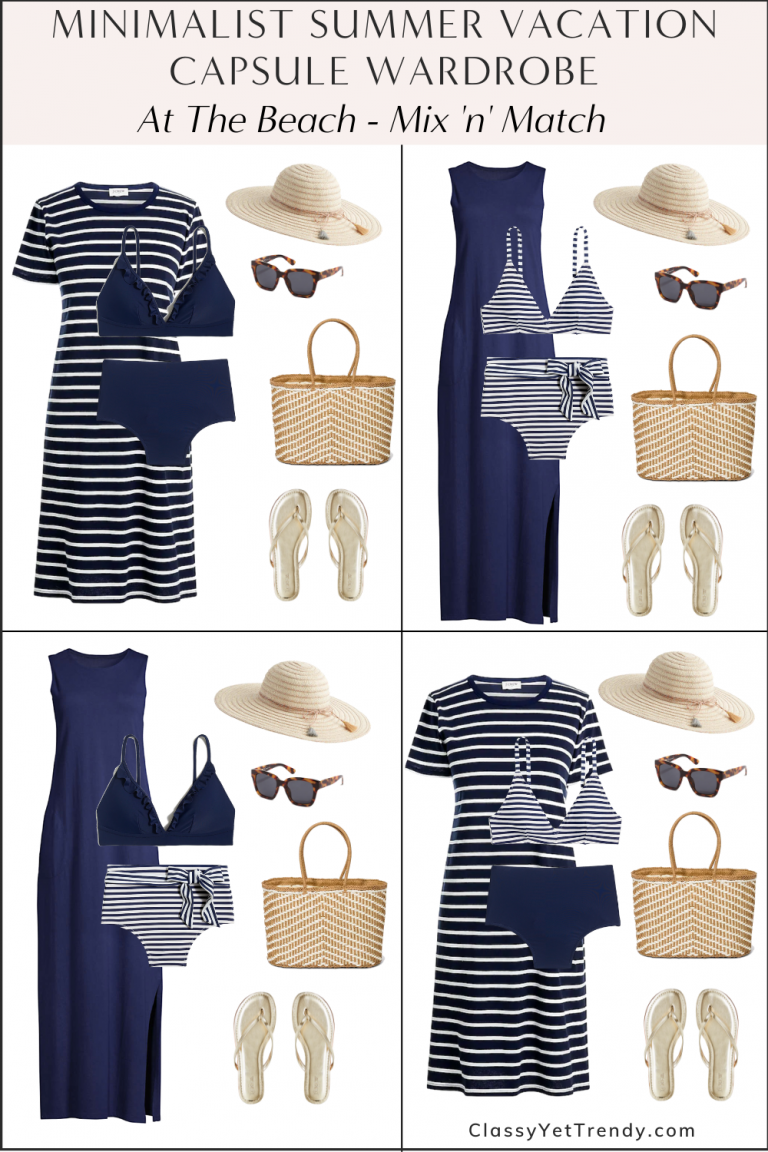 Minimalist Summer Vacation Capsule Wardrobe - Outfits & Beach ...
