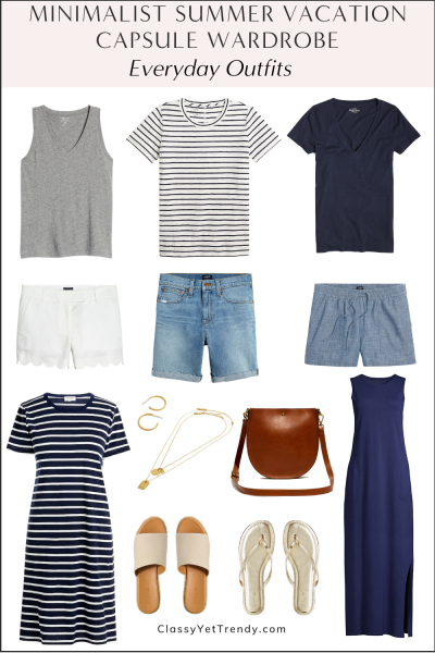 Minimalist Summer Vacation Capsule Wardrobe - Outfits & Beach ...
