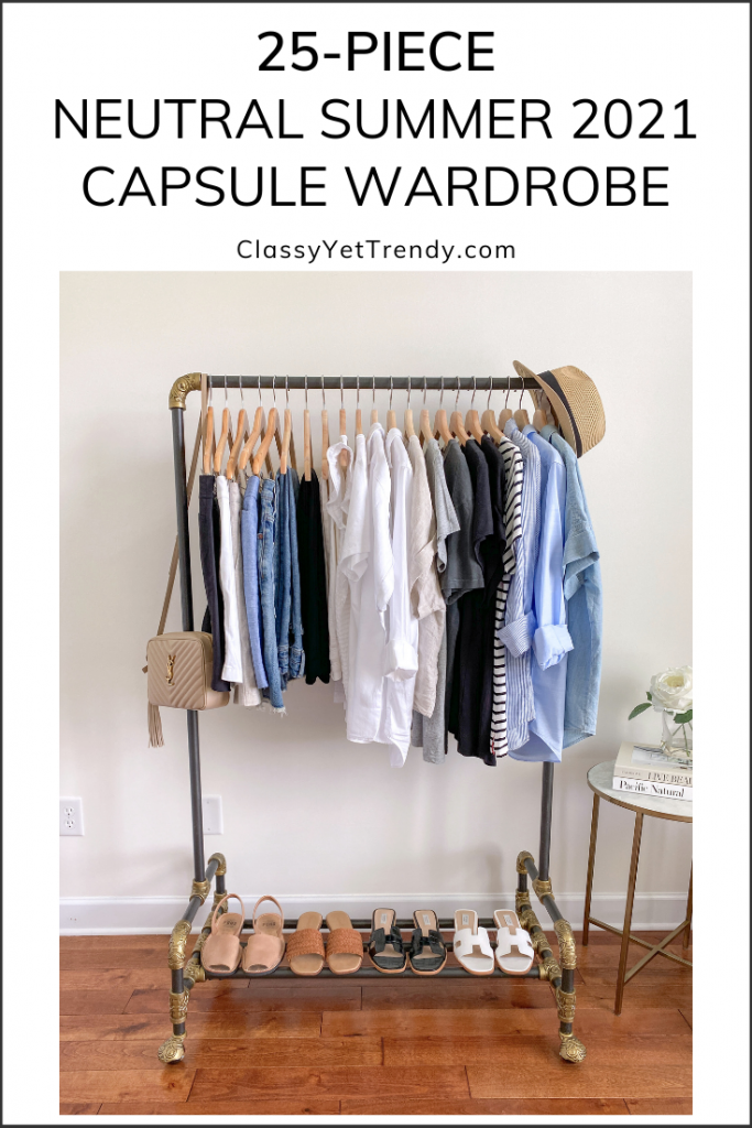 My 25-Piece Neutral Summer 2021 Capsule Wardrobe - Pin