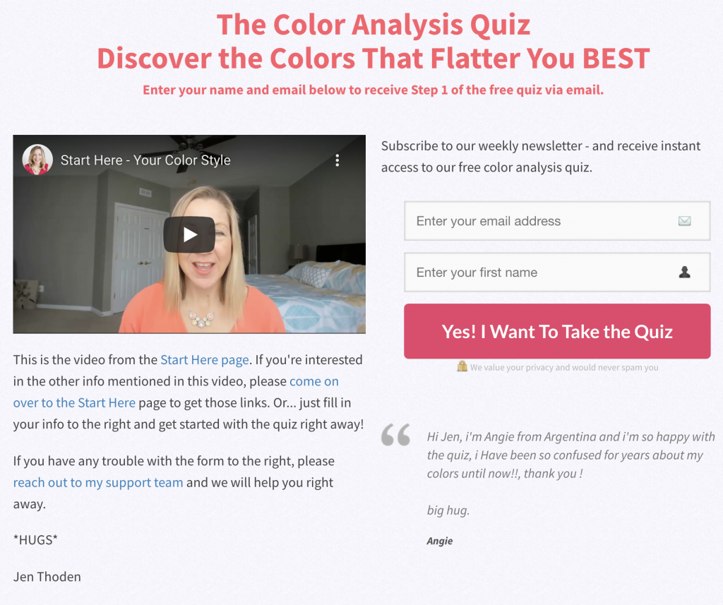 Your Color Style - Quiz screenshot