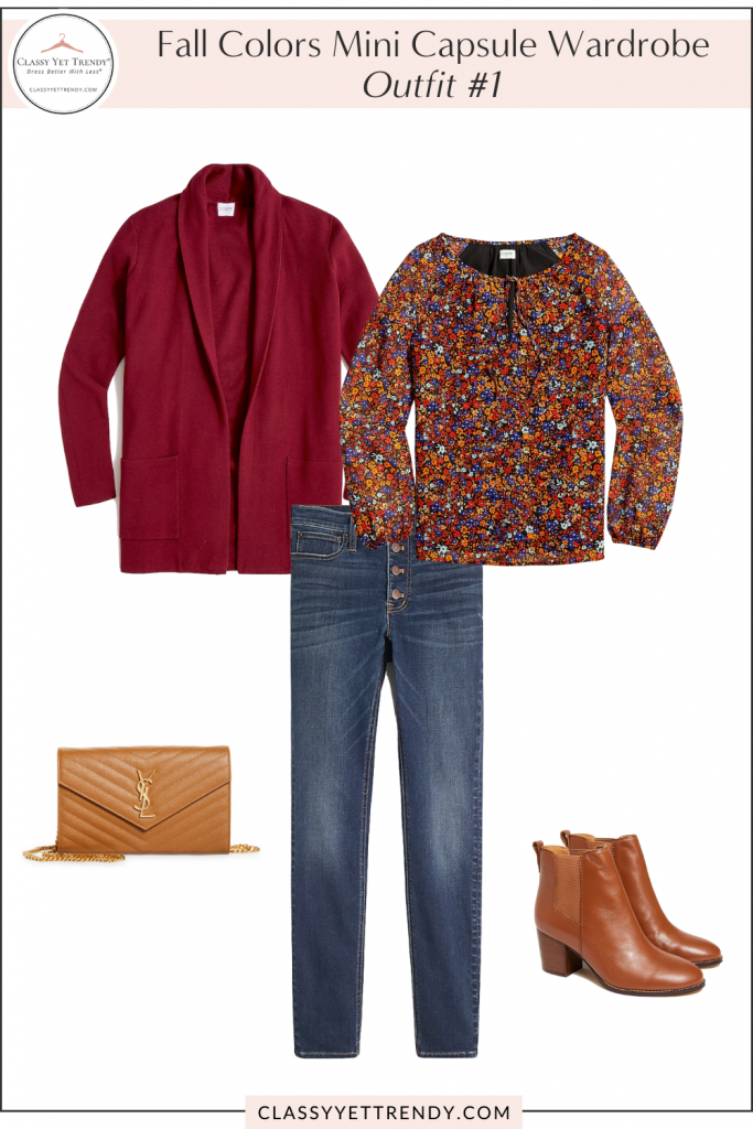 Fall Colors Mini Capsule Wardrobe - Outfit 1