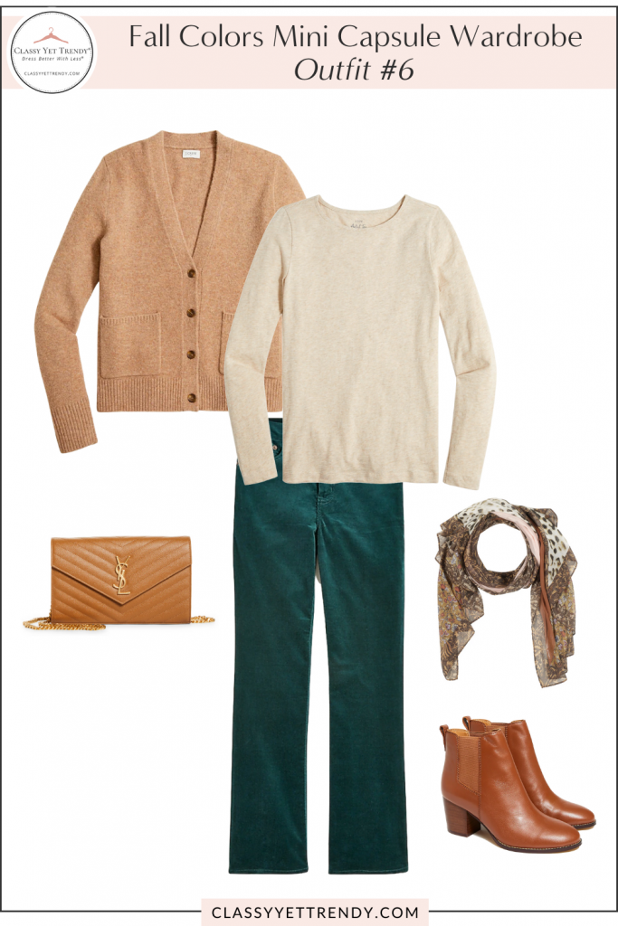 Fall Colors Mini Capsule Wardrobe - Outfit 6