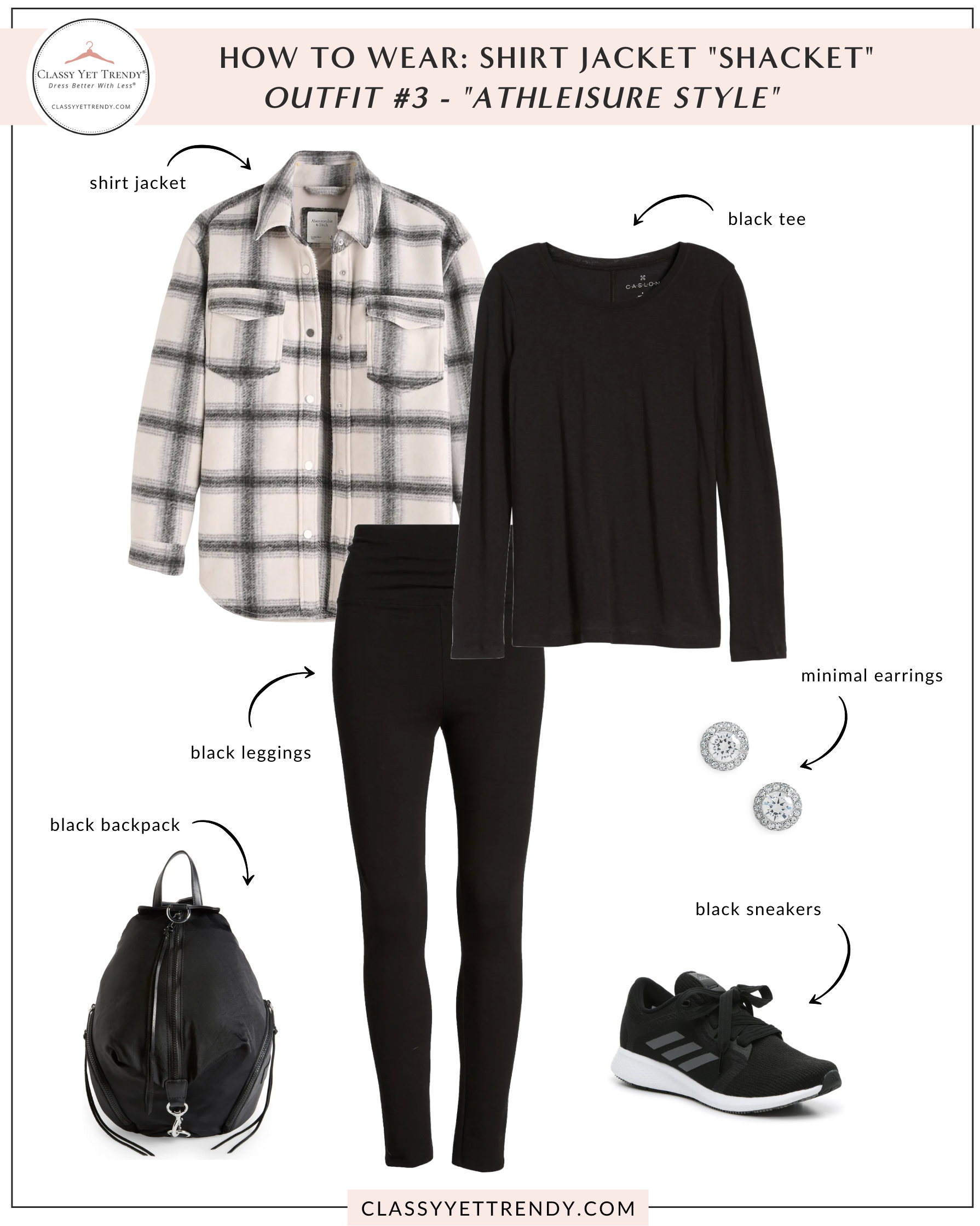 The easiest outfit to put together! Leggins, sweater, shacket
