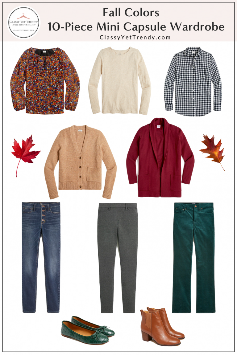 Fall Colors 10-Piece Mini Capsule Wardrobe