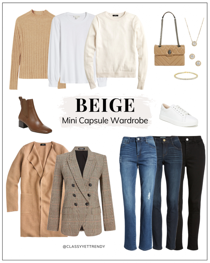 CLASSY YET TRENDY - BEIGE MINI CAPSULE WARDROBE - INSTAGRAM