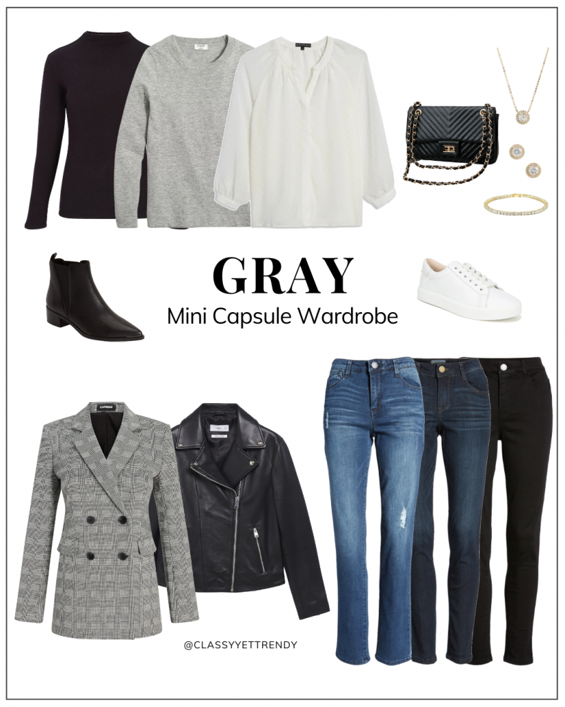 CLASSY YET TRENDY - GRAY MINI CAPSULE WARDROBE - INSTAGRAM