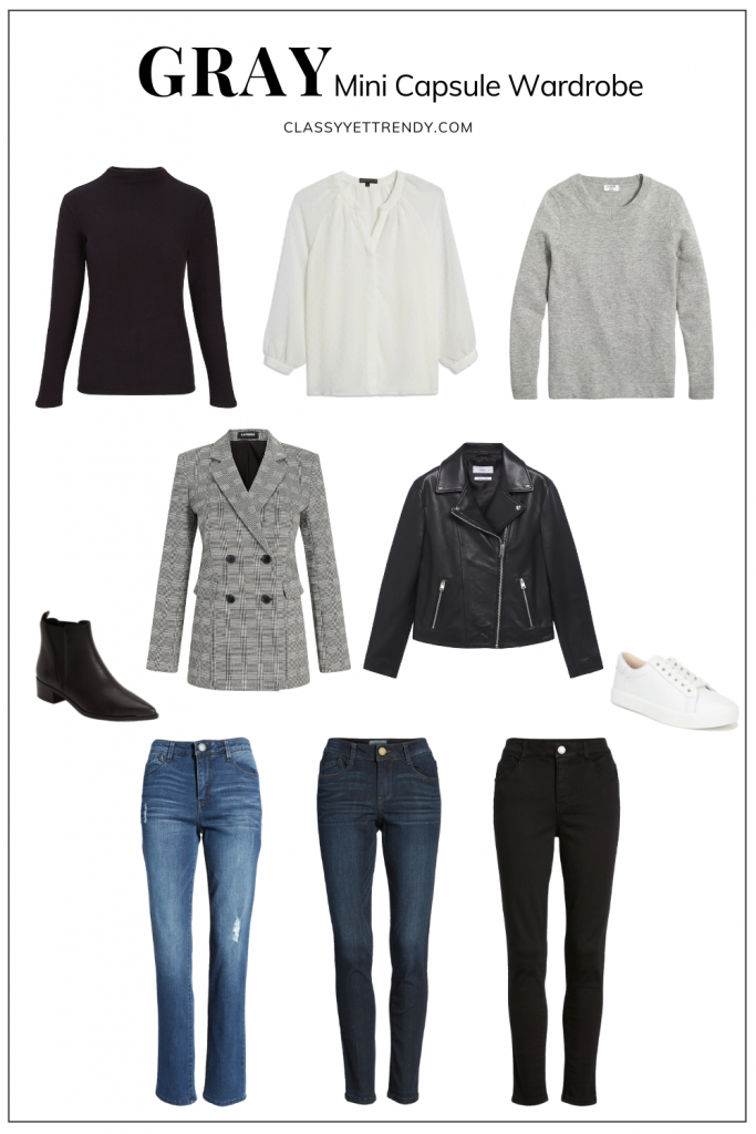 CLASSY YET TRENDY - GRAY MINI CAPSULE WARDROBE - PIN