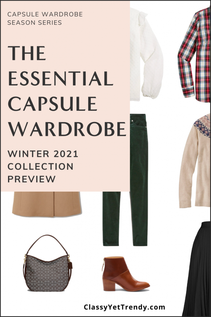 Essential Winter 2021 Capsule Wardrobe Sneak Peek
