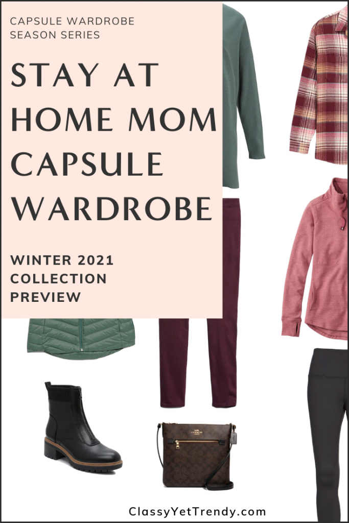 Stay At Home Mom Capsule Wardrobe Winter 2021 Pin
