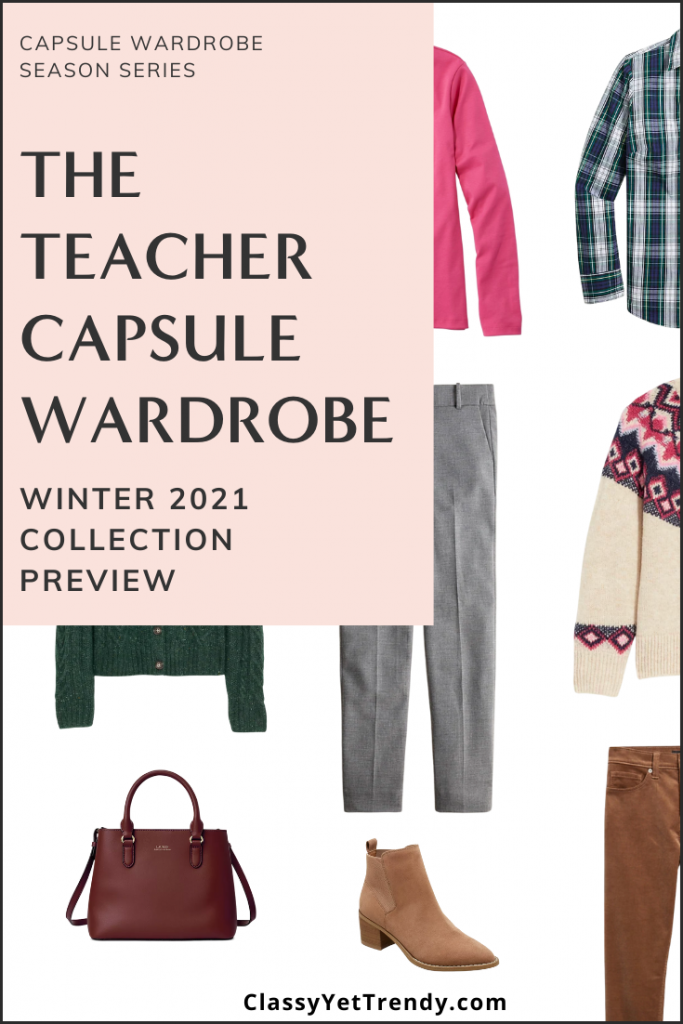 Teacher Capsule Wardrobe Winter 2021 Preview