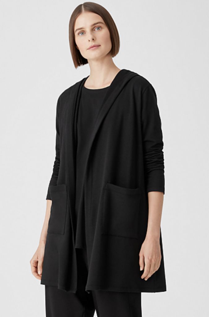 EILEEN FISHER BRUSHED TERRY JACKET