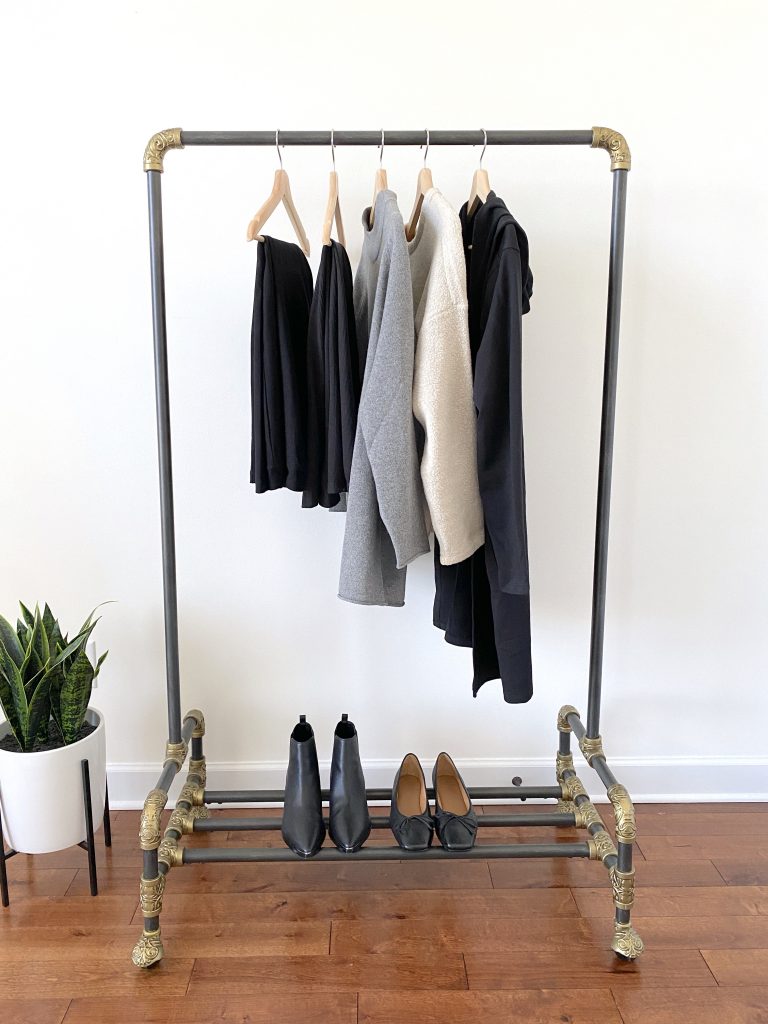Eileen Fisher x Classy Yet Trendy - Dec 2021 - clothes rack front