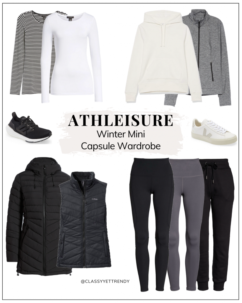 CLASSY YET TRENDY - ATHLEISURE WINTER MINI CAPSULE WARDROBE - INSTAGRAM