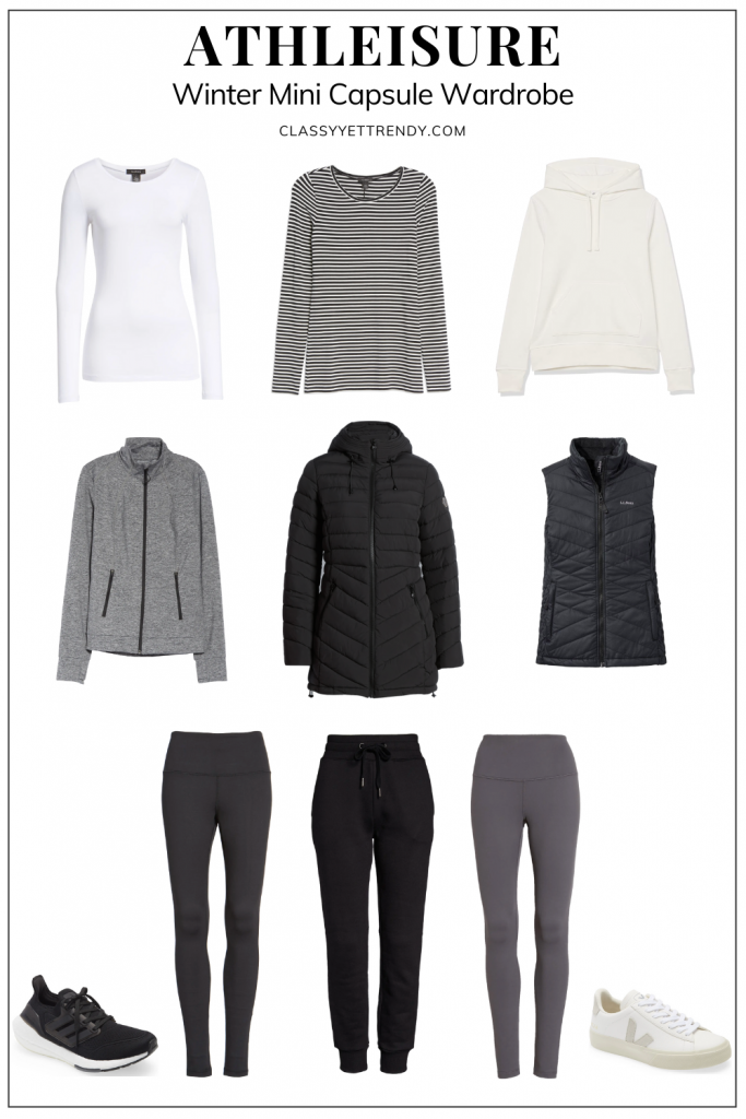 CLASSY YET TRENDY - ATHLEISURE WINTER MINI CAPSULE WARDROBE - PIN