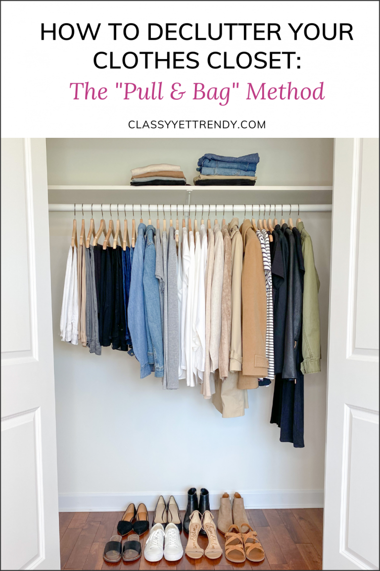 How to Declutter Your Clothes Closet: The “Pull & Bag” Method