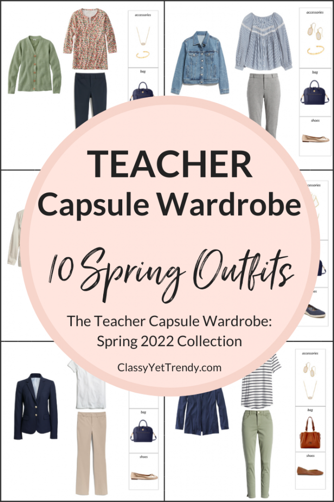 Teacher Capsule Wardrobe - Spring 2022 Outfits Preview