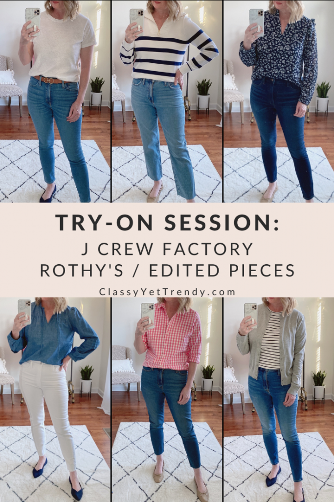 Try-On Session Review J Crew Factory Rothys Edited Pieces February 2022