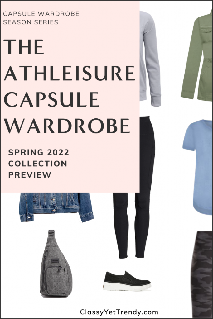 Athleisure Capsule Wardrobe Spring 2022 Sneak Peek Pin