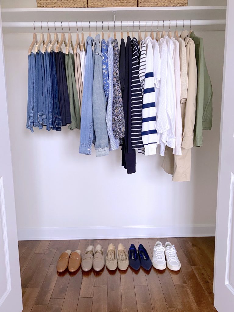 My Spring 2022 Capsule Wardrobe - closet