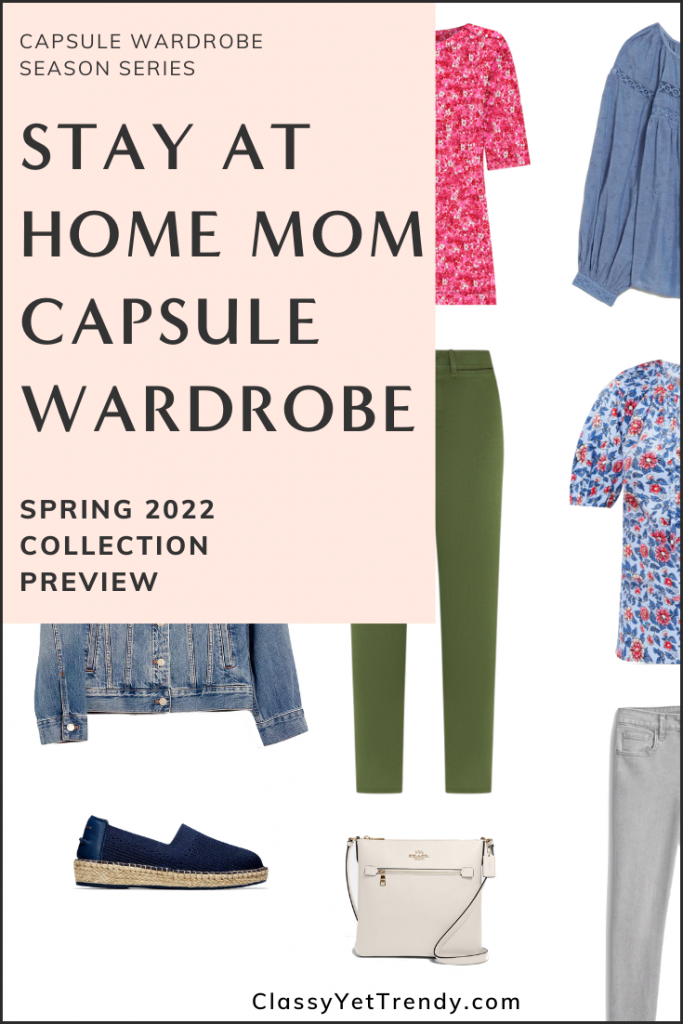 Stay At Home Mom Capsule Wardrobe Spring 2022 Pin