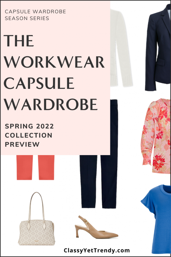 Workwear Capsule Wardrobe Spring 2022 Preview Pin