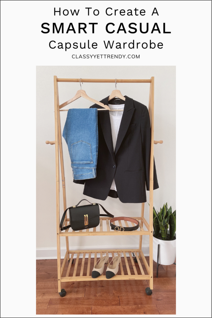 CLASSY YET TRENDY - HOW TO CREATE A SMART CASUAL CAPSULE WARDROBE - CLOTHES RACK
