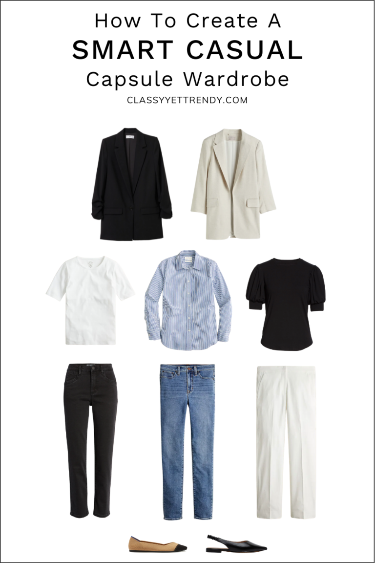 How To Create A Smart-Casual Capsule Wardrobe: 10 Pieces / 9 Outfits