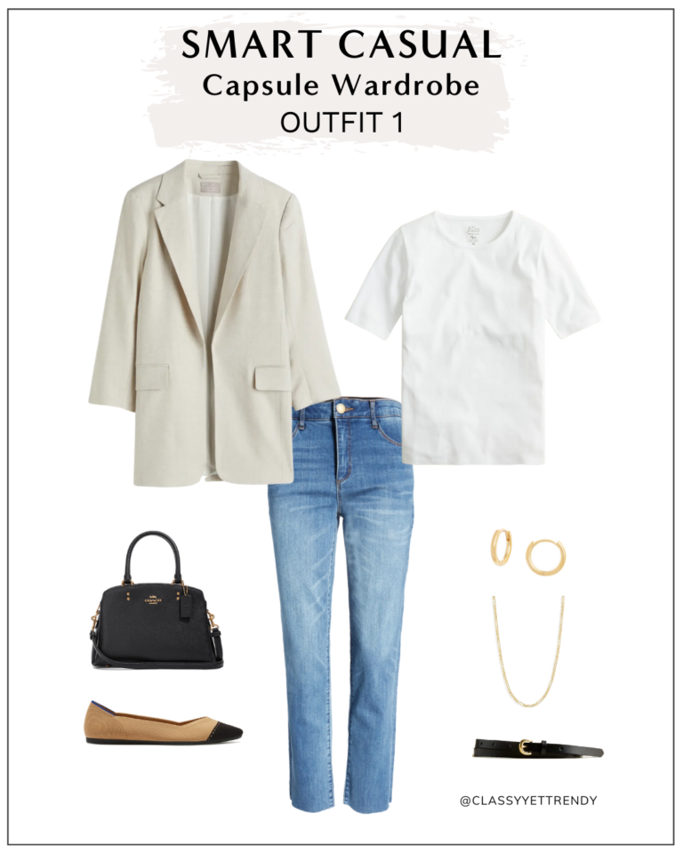 How To Create A Smart-Casual Capsule Wardrobe: 10 Pieces / 9 Outfits ...