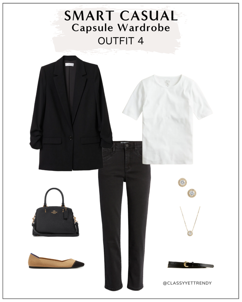 CLASSY YET TRENDY SMART CASUAL CAPSULE WARDROBE APRIL 2022 - OUTFIT 4