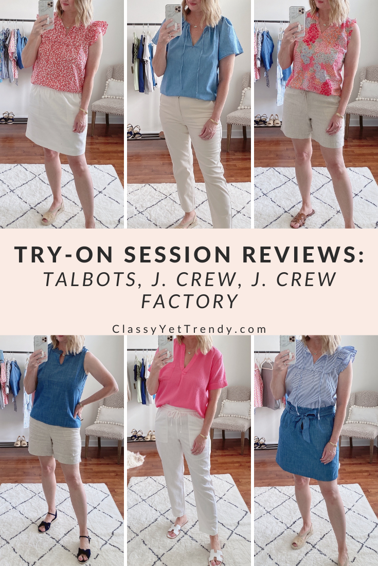 Try-On Session Reviews May 2022 - Talbots J Crew Factory J Crew