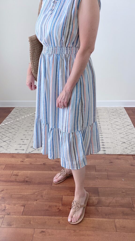 TWO WAYS TO WEAR A LINEN DRESS - OUTFIT 1 SHOES